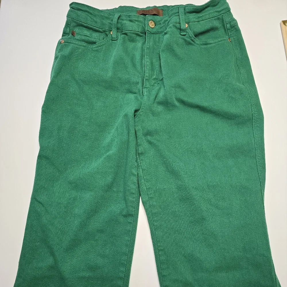 Judy Blue Women's Green Flare Jeans 14w - Picture 3 of 8